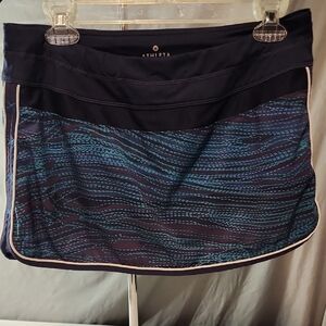 Athleta Navy and Teal Skort